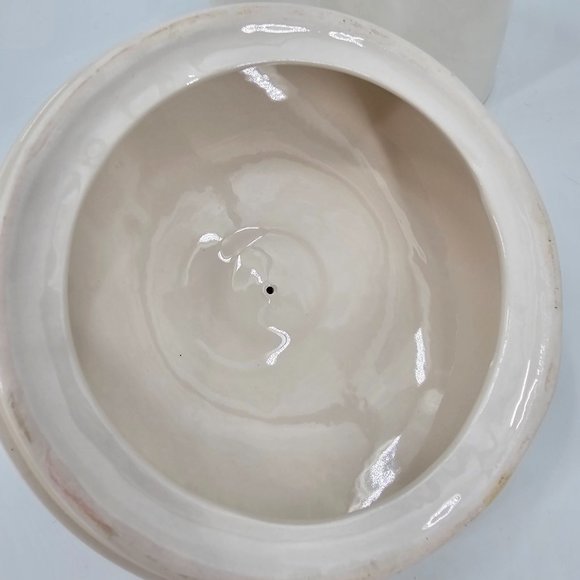 RARE Rae Dunn Ceramic Small Script Bone "GOOD DOG" Canister/Treat Jar Crown Lid - Picture 8 of 15